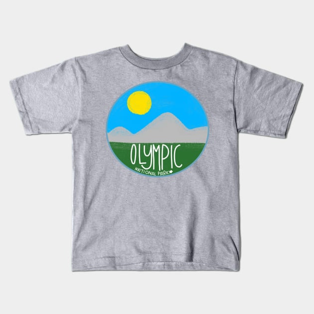 Olympic National Park Kids T-Shirt by Haleys Hand